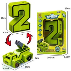 數字變形4 機器人坦克玩具, 1個, 數字變形2