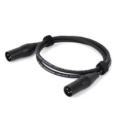 컬러 XLR 케이블 3Pin 남성-남성 오디오 신호 라인 OFC 구리 듀얼 쉴드 마이크 믹서 증폭기 무대 조명 맞춤, 11 Black-D1003, 07 8m