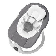 DEAREST BABY 新生兒電動搖椅 寶寶哄睡搖籃, MAX太空灰 U型枕頭 可插隨身碟 遙控 藍芽 可拆洗