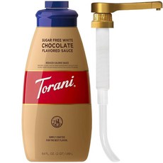 Torani 무설탕 화이트 초콜릿 소스(펌프포함)