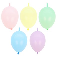 파티짱 링크 풍선 15cm 100개입 꼬리 링커 벌룬, 15cm 링크 혼합 풍선 (100개입/파스텔)