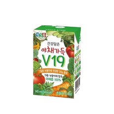 건강 담은 야채가득 V19 145mlx72팩, 145ml