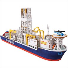 아트박스/퍼즐사랑 어린이 목재 입체퍼즐 - 영공방 드릴쉽 주니어, 1개