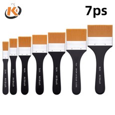 나일론 수채화 페인트 브러시 보드 브러시 아트 컬러 아크릴 벽화 도구 페인트 행, [01] 7pcs