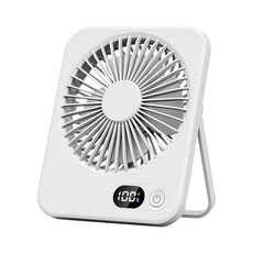팬접이식 데스크탑 충전식 USB 소형 테이블 사무실 침실용 조용한 휴대용, 01 white