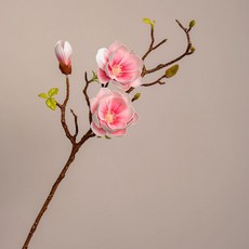 仿真玉蘭花 新中式茶桌客廳擺件 陶瓷花瓶裝飾, 1個, 單支粉色玉蘭