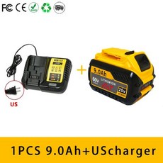 DCB547-XJ 용 20V60V MAX 리튬 이온 배터리 용 100 새 9Ah18Ah 배터리 Flexvolt 도구 배터리 용 DCB200 DCB201, 1PCS 9.0Ah UScharger, 1개