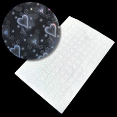 손코팅필름 JPAR 홀로그램 투명 손코팅지 필름 하트 A4 OWJ51212, 본상품