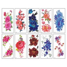 BLOWFISH FUGU 타투스티커 D-007 여성타투스티커 10P, D10P