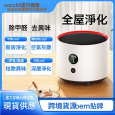 跨境寵物空氣淨化器交流電智能除甲醛抽菸小型負離子空氣淨化器, 如圖所示, 智能數顯-實時監控甲醛-負離子淨化-專用濾芯