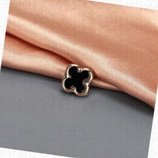 여성 파인 옷 노출 벌어짐 방지 자석 여밈 단추 브로치 옷고정 매너 버튼, L.클로버블랙 3세트