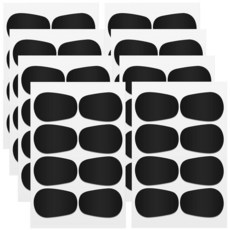 CREATCABIN 64피스 마우스피스 쿠션 색소폰 패드 0.6mm 두께의 블랙 알토 클라리넷 패치 장시간 사용을 위한 악기 치아 음악가 초보자 전문가 보호 26.5 x 18, CREATCABIN 64피스 마우스피스 쿠션 색소폰 패