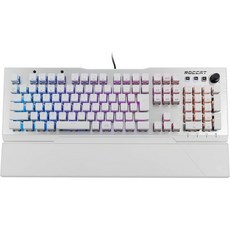 ROCCAT Vulcan 122 AIMO RGB 기계식 게이밍 키보드 (일본 제조 어레이 모델 사일런트 리니어 레드 액시스 동급 국내 정품 화이트 독일 디자인 ROC-12-95, 적축