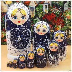 전통인형 마트료시카 러시아 수공예 Matryoshka 목각, 1개