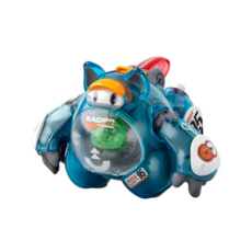 【616toys】熊丸Racoon 1P色 透明藍 組裝模型，可愛造型，簡易組裝，高品質塑料, 1個