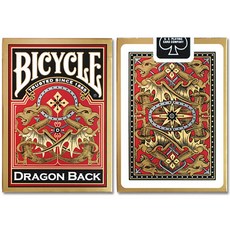 USPCC 바이시클 드래곤백덱 골드 DRAGON BACK 마술카드, 1개