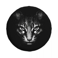 자동차 블랙 애니멀 페이스 스페어 타이어 커버 휠 소프트 트레일러 핏, 12. 12, B. 16 inch