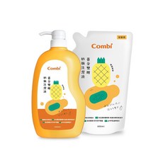 Combi 黃金雙酵奶瓶洗潔液1000ml洗衣精800ml補充包 洗衣精, 1個, 1L