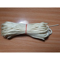 漁夫之家 米白色尼龍繩 線徑3mm，堅韌耐用，適用於手工藝、園藝及露營，簡約美觀, 1個