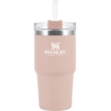 스탠리 어드벤처 스테인리스 스틸 진공 스트로우 보온보냉텀블러, 피치 핑크, 680ml
