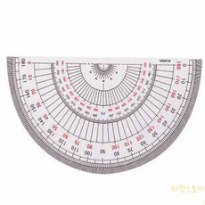 일랴 반원분도기 180도 18CM 제도용품 제도용구 각도기