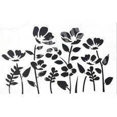 A40-0557 型染版 蝶古巴特diy 簍空模板 塗鴉模版 繪畫模版, 1個