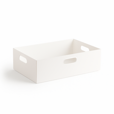 直角整理箱，多尺寸疊加，強迫症必備，無印風格, 白色, 1個