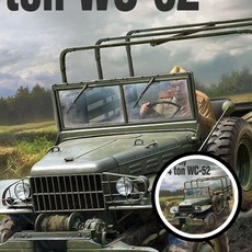 아카데미 군용트럭 모델 역사모델 모형 장난감 미육군 아카데미과학 4분의 3 톤 WC 52 조립키트 프라모델