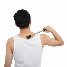 원더블 스테인리스 확장형 효자손, 블랙, 1개