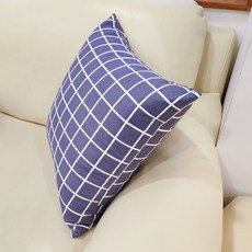 쭈앙 쿠션커버 35x35 50x50 옥스포드 순면 소파쿠션 의자쿠션 커버 안감있음 국내생산, 체크