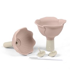 Haakaa 실리콘 꽃 깔때기 세트 - 블러쉬