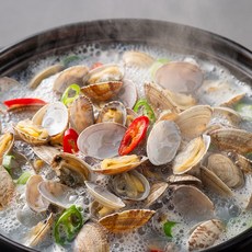 껍질손질 완료 자숙 피바지락 (육수 그대로 냉동), 2개, 자숙피바지락 500g