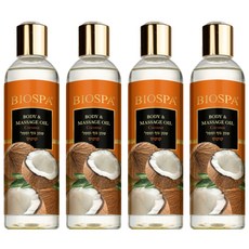 Sea of Spa 椰子按摩油 250ml，含死海泥，富含礦物質, 4瓶