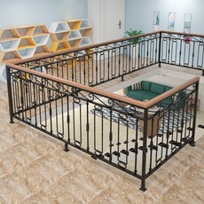 철제난간 담벼락 난간대 야외 울타리 주택 마당 담장 난간, 스타일 13 계단 손잡이 1m