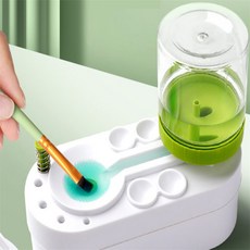 붓세척 겸용 물통 팔레트형 미술파레트