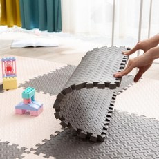 거실 바닥 층간소음 퍼즐 매트 30x30 1P 놀이방 유아 dre+644rr, 그레이