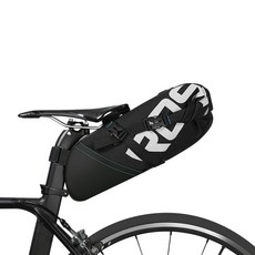 防水10L自行車後座包 大容量馬鞍包 MTB騎行後座包 背負式, 黑色