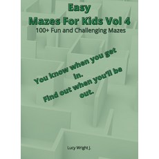 Easy Mazes For Kids Vol 4: 100+ Fun and Challenging Mazes Hardcover, Smart Draw America, English, 9781801763165