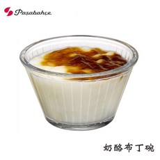 Pasabahce 強化玻璃 178mL 三孔木座, 1個, 布丁杯