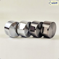 스테인리스 원형 가스렌지 로브 손잡이 교체 핸들 6mm 8mm 호환 난로 쿡탑 오븐 에어프라이어, A 실버8MM