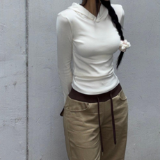 드리뮤즈 국내제작 슬림핏 착붙 후드티