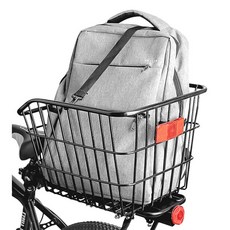 고강도 자전거 후면 뒷바구니 짐받이 바스켓 프레임 수납함 뒷자석 바구니, 1개