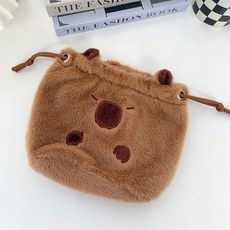 기타 카피바라조리개파우치 스트링 미니 화장품 복주머니 복조리 파우치 백