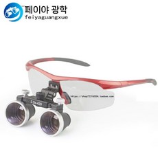 루빼 수술용 치과 의료용루페 돋보기 치과용 3.5배, 1세대 2.5배 빨간색(무광원/판지)