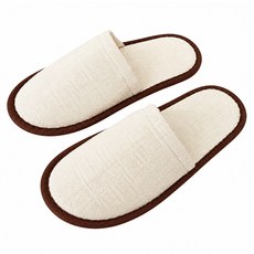 모얀트 캔버스 호텔 슬리퍼, 10개, 내추럴