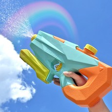 대용량 분사 조절 고압 펌프 워터건 무지개 안개 물총 선물, 민트, 1개
