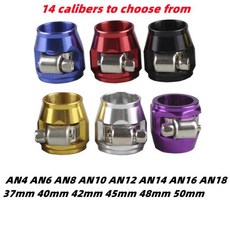 AN4 AN6 AN8 AN10 37mm 40mm 빨간색 연료 호스 클램프 피니셔, 12 AN12, 05 Gold