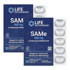 1+1 라이프익스텐션 SAMe 400mg 30정 아데노실 메티오닌, 2개