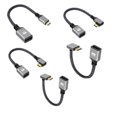 HDMI to Micro / Mini HDMI 양방향 연장 젠더 4K 노트북 포터블 모니터, RL028/MiNi 우측, 1개