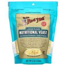 밥스레드밀 큰 입자 뉴트리셔널 이스트 글루텐 무함유 142g(5oz), 141g, 2개